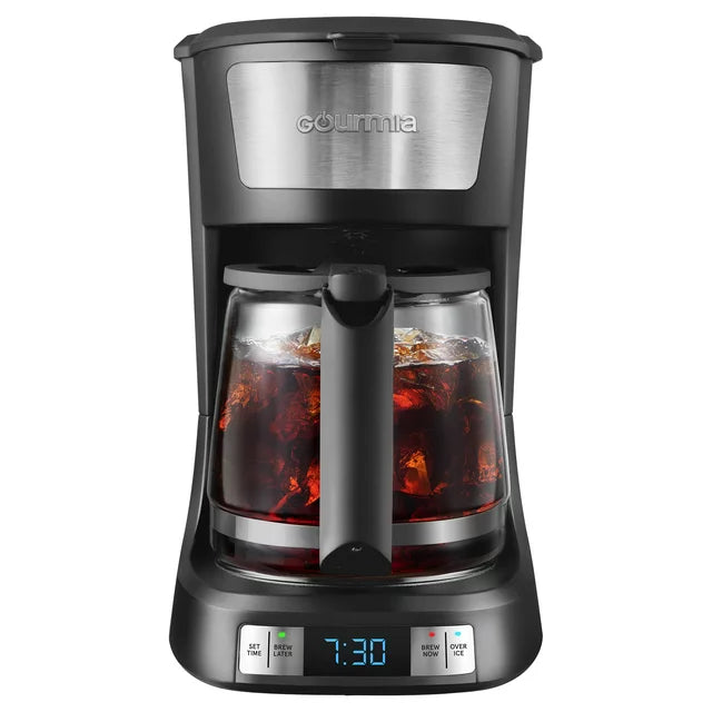 Gourmia 12 Cup Programmable Hot Iced Coffee Maker with Keep Warm Fea gourmia shop