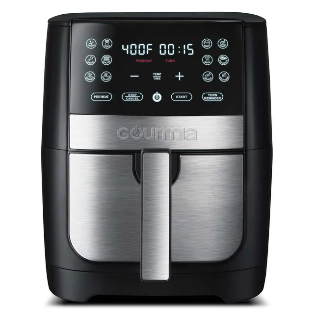 Gourmia 8 Qt Digital Air Fryer With FryForce 360 And Guided Cooking, B ...