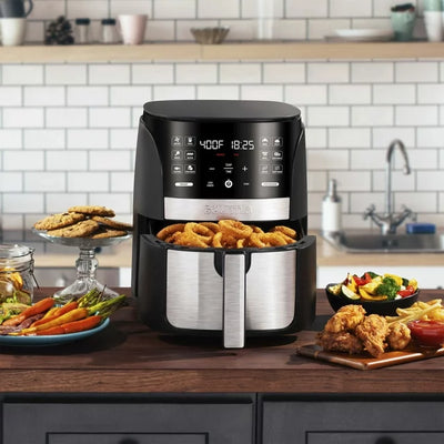 Gourmia 6 Qt Digital Air Fryer with Guided Cooking and 12 One-Touch Cooking Functions