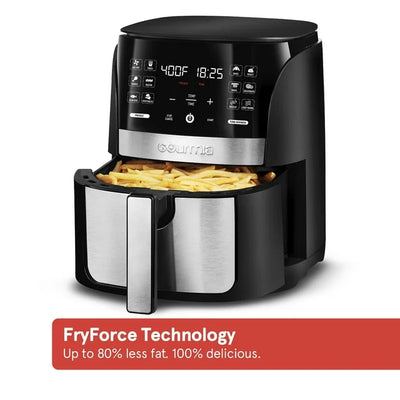 Gourmia 6 Qt Digital Air Fryer with Guided Cooking and 12 One-Touch Cooking Functions