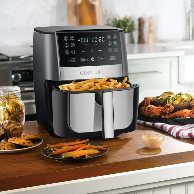 Gourmia 8 Qt Digital Air Fryer with FryForce 360 and Guided