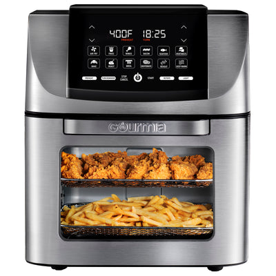 Gourmia All-in-One 14-Quart Air Fryer, Oven, Rotisserie, Dehydrator with 12 Cooking Functions
