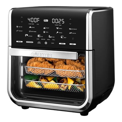 Gourmia All-in-One 14-Quart Air Fryer, Oven, Rotisserie, Dehydrator with 28 Cooking Presets