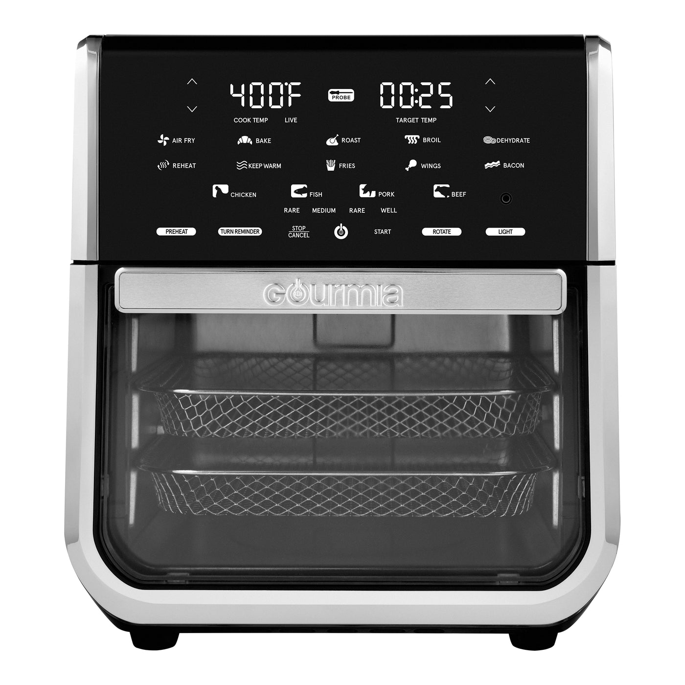 Gourmia air fryer oven preparation steps before shutdown