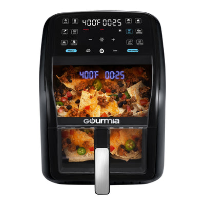 Gourmia 7-Quart Digital Air Fryer, with Glass Basket and 12-One Touch Cooking Presets