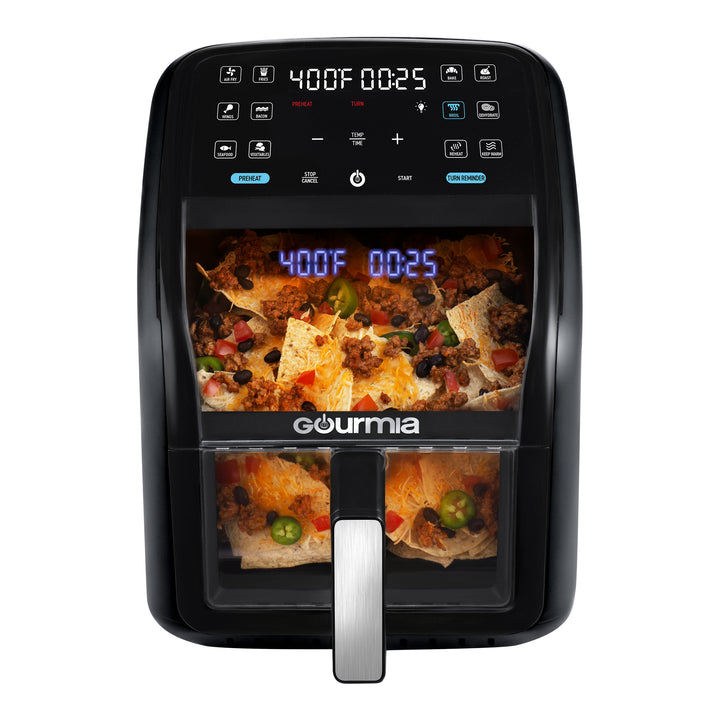 Gourmia 7-Quart Digital Air Fryer, with Glass Basket and 12