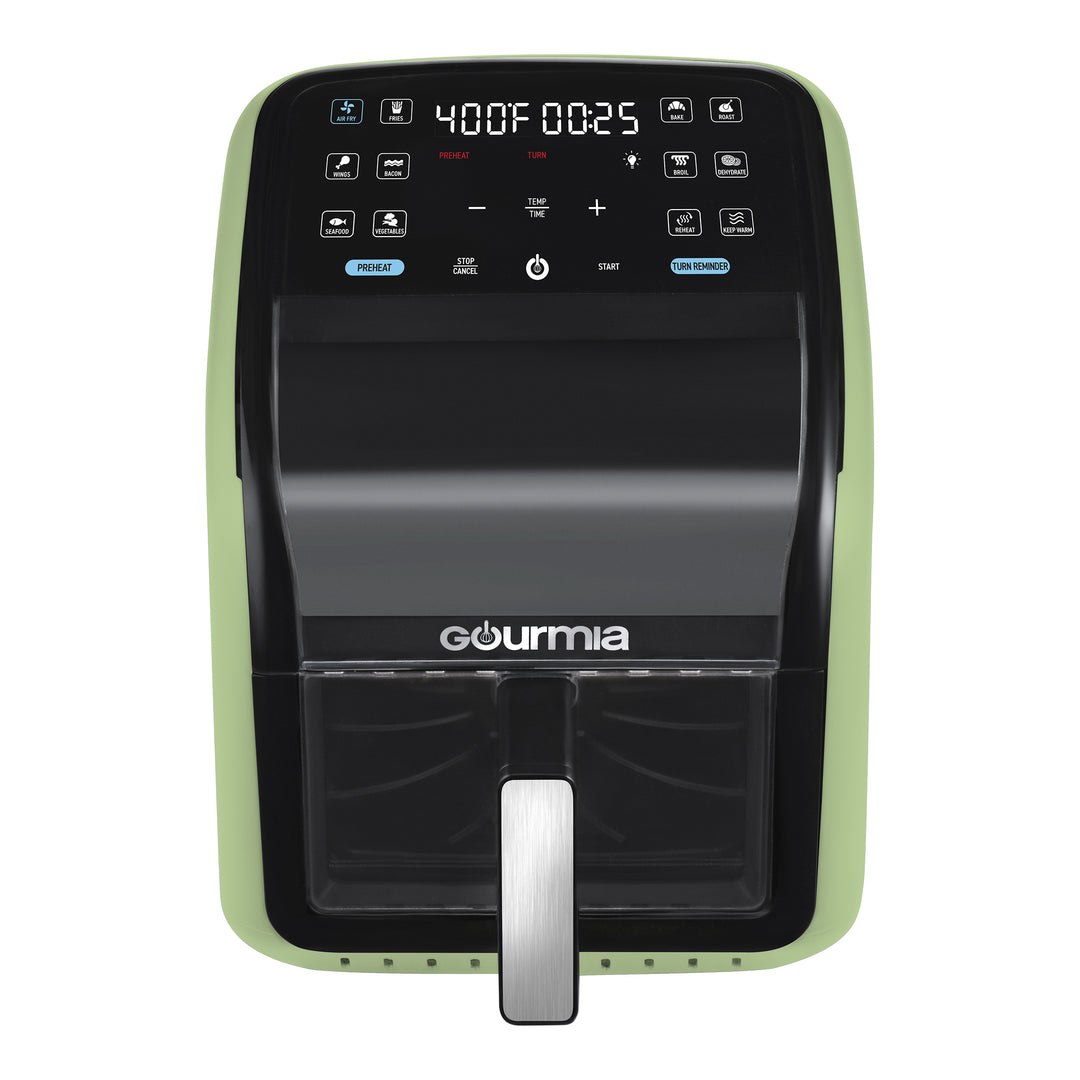 Gourmia 7-Quart Digital Air Fryer, with Glass Basket and 12 Gourmia 7-Quart Digital Air Fryer, with Glass Basket and 12