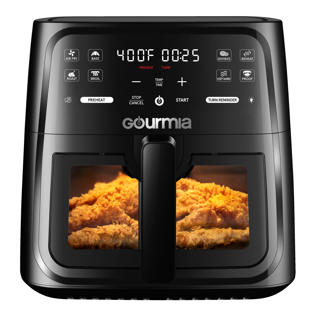 Gourmia 8-Quart Digital Window Air Fryer, with 8 One-Touch