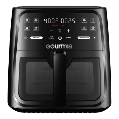 Gourmia 8-Quart Digital Window Air Fryer, with 8 One-Touch Functions