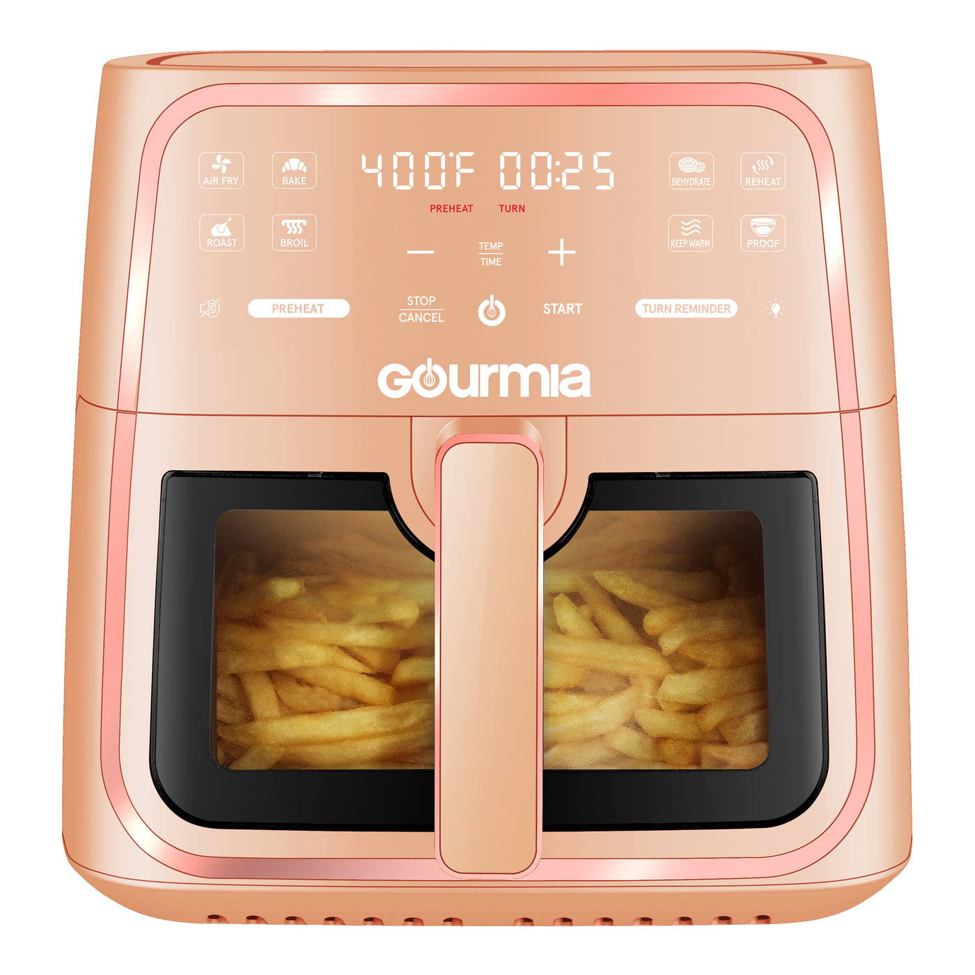 Gourmia 8-Quart Digital Window Air Fryer, with 8 One-Touch Functions