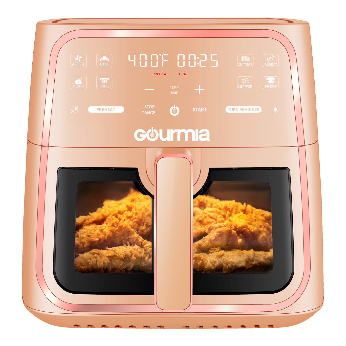 Gourmia 8-Quart Digital Window Air Fryer, with 8 One-Touch Functions