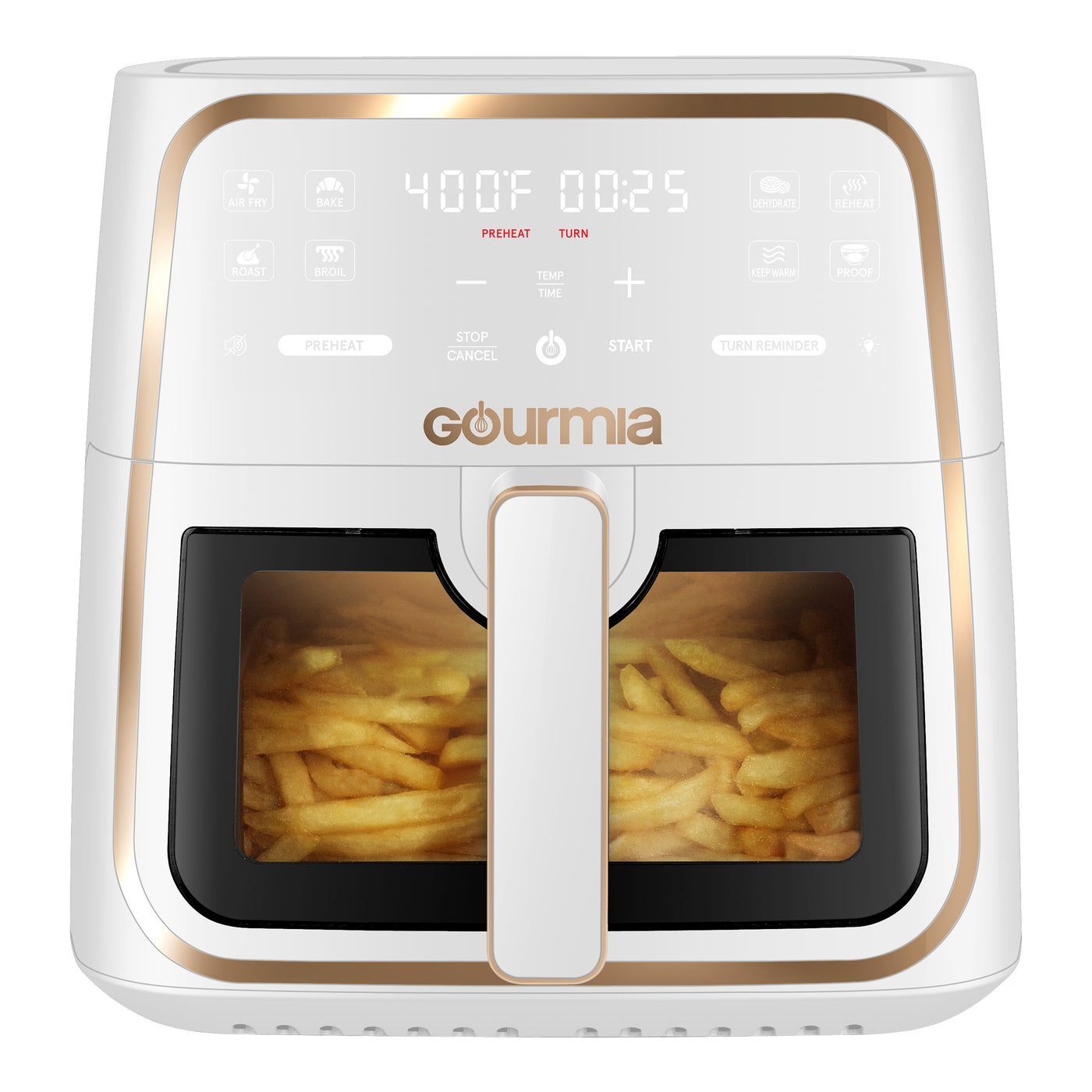 Gourmia 8-Quart Digital Window Air Fryer, with 8 One-Touch Functions