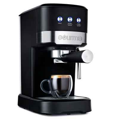 Gourmia 1.2L 15 Bar Espresso Maker with Powerful Frothing Wand Black