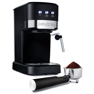 Gourmia 1.2L 15 Bar Espresso Maker with Powerful Frothing Wand Black