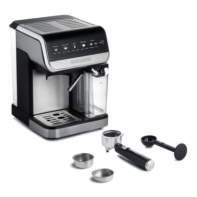 Gourmia 8-in-1 One-Touch Espresso, Cappuccino, Latte & Americano Maker with Automatic Frothing