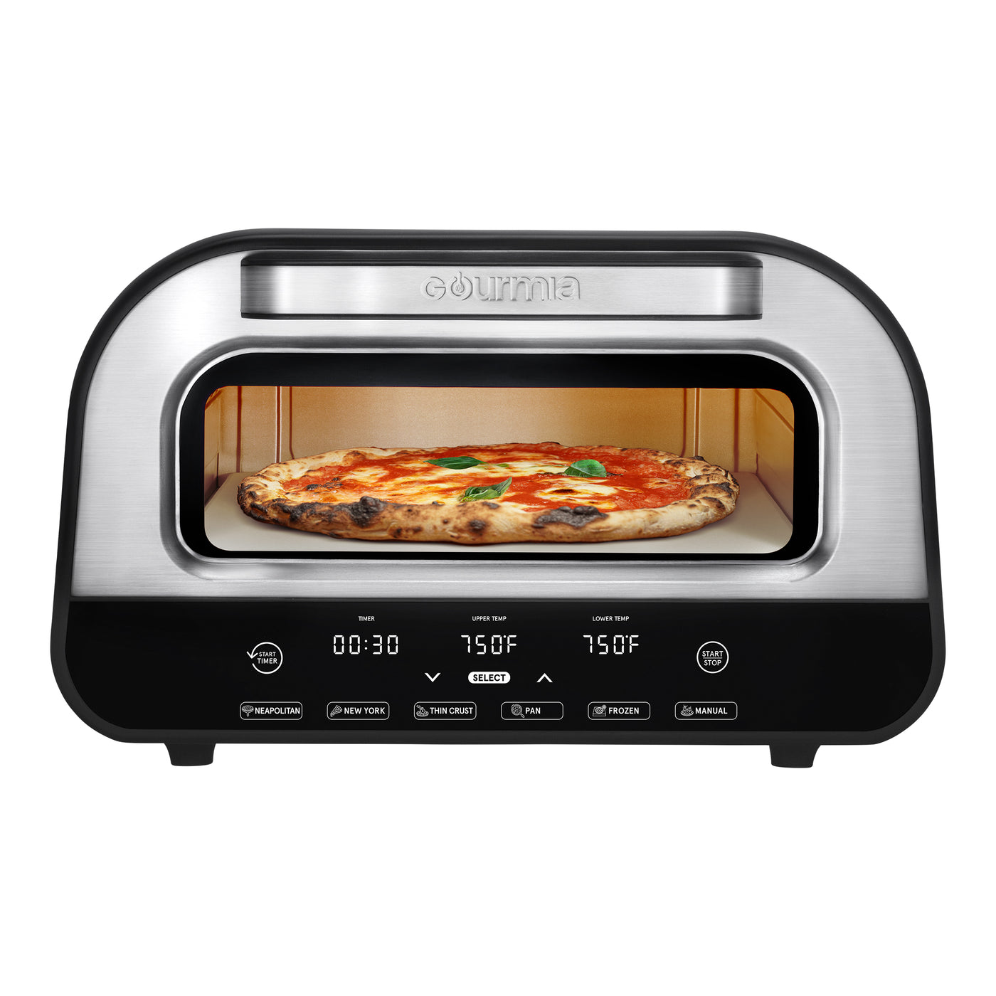 Gourmia® Pizzeria Indoor Pizza Oven w/ 6 Pizza Presets & Simple Touch Controls