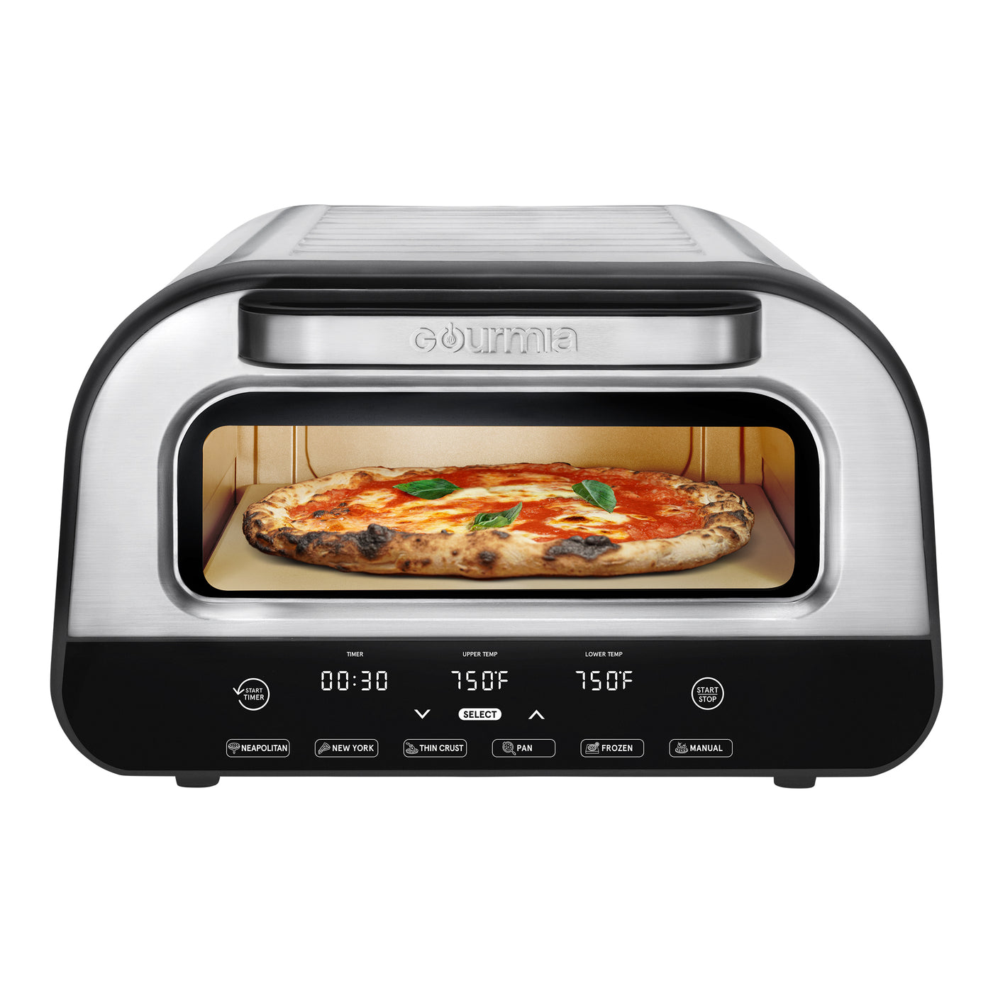 Gourmia® Pizzeria Indoor Pizza Oven w/ 6 Pizza Presets & Simple Touch Controls