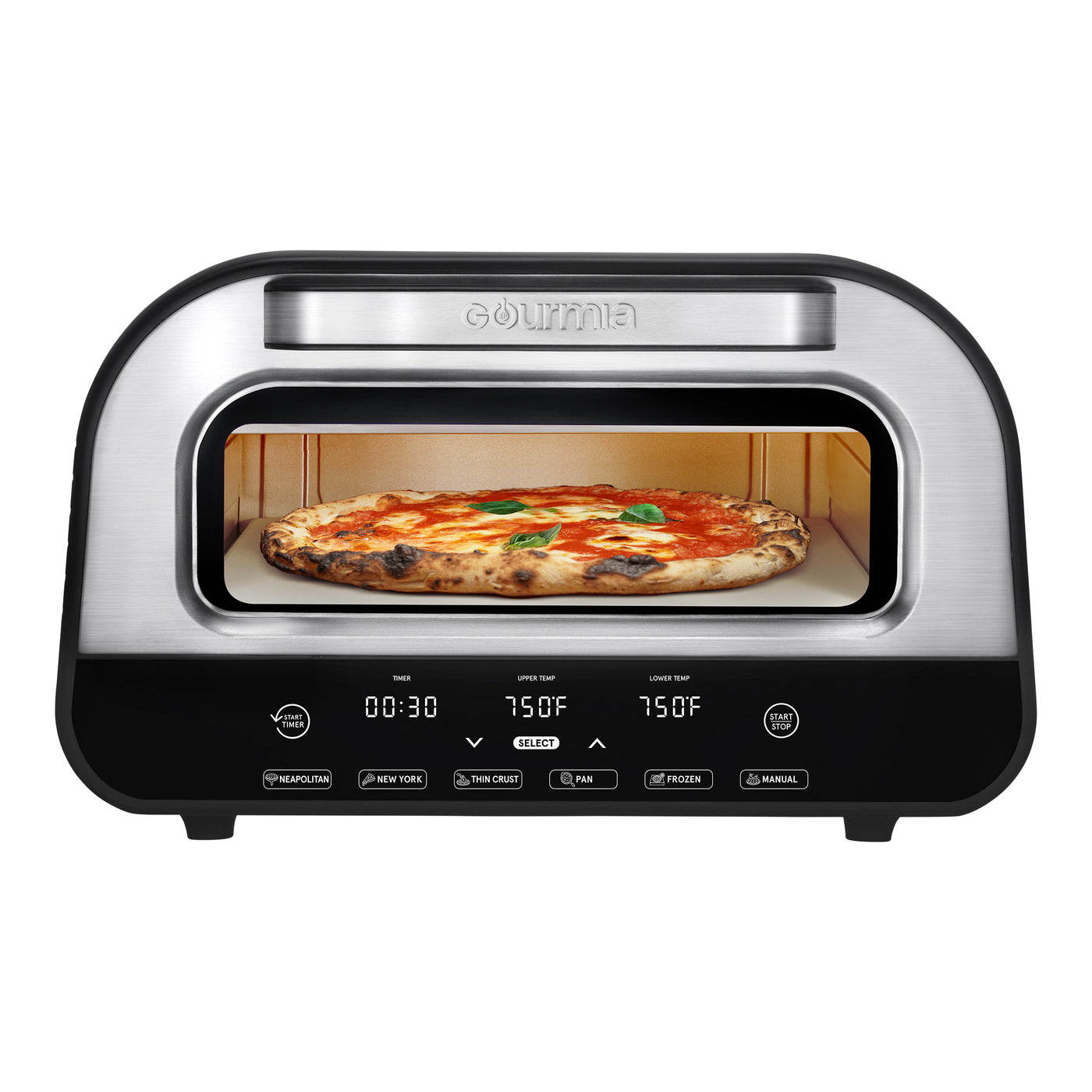 Gourmia® Pizzeria Indoor Pizza Oven w/ 6 Pizza Presets & Simple Touch Controls