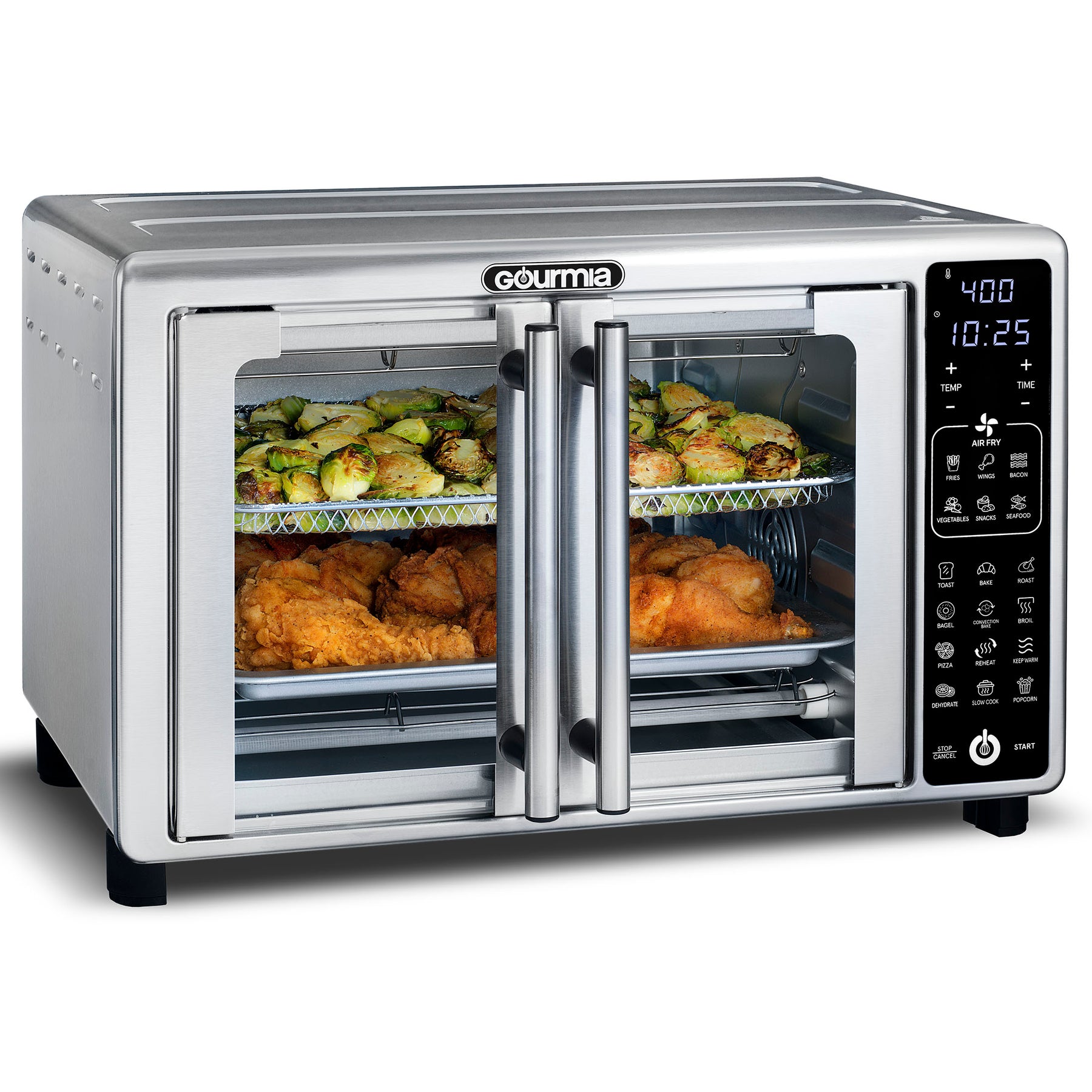 New Gourmia 6Slice Digital Toaster Oven Air Fryer gourmia shop