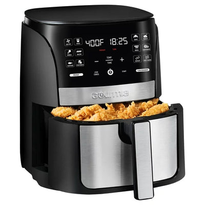 Gourmia 6 Qt Digital Air Fryer with Guided Cooking and 12 One-Touch Cooking Functions