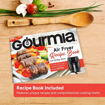 Gourmia 4 Qt Digital Air Fryer with Guided Cooking, Black